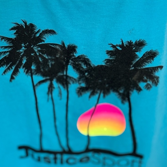 Justice Brand, Girl’s (Sz L, 12/14) Tropical Tank Top W/Bralette, Kid’s Clothing - Picture 4 of 13